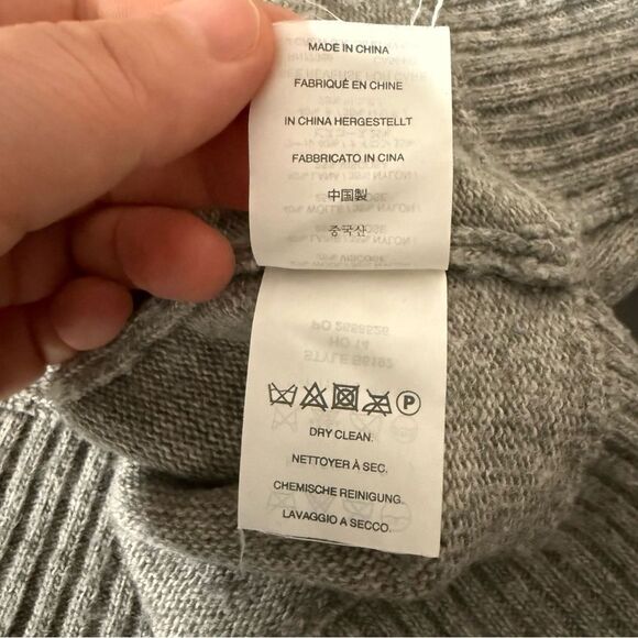 J Crew Sweater Womens Sz XS Gray Knit Wool Blend High Low Hem Crew Neck Preppy - Picture 10 of 12